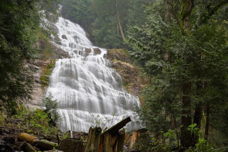 bridal veil falls provincial park near chilliwack