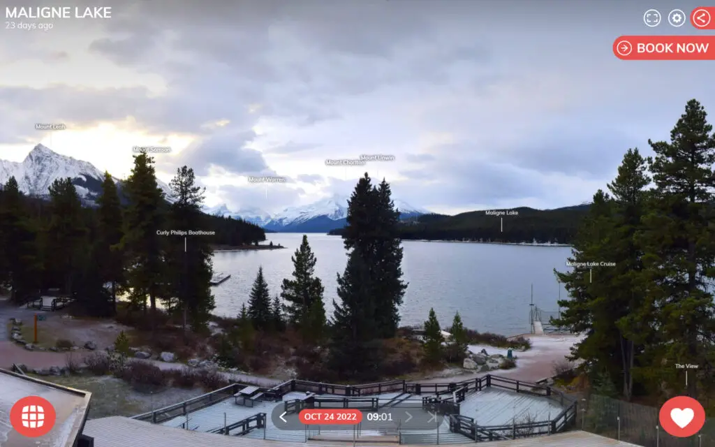 Maligne Lake Webcam