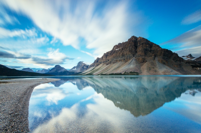 Bow Lake in summer