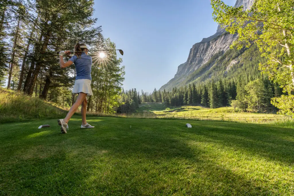 golfing in banff national park