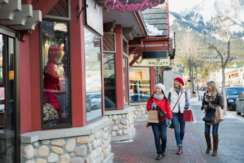 Shopping in Canmore during the Highland Games