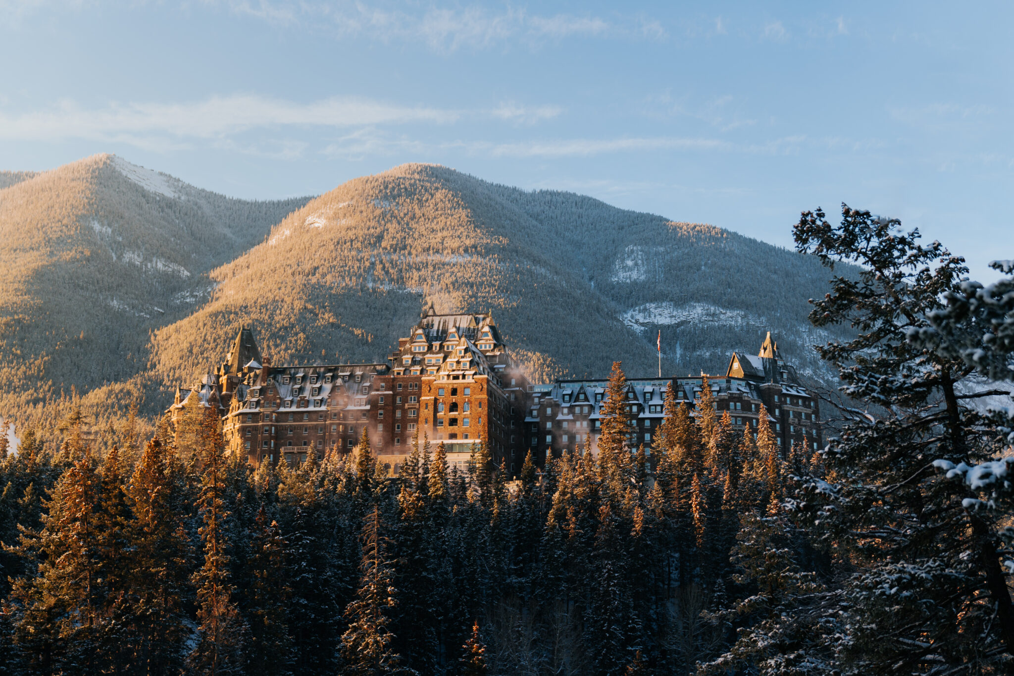 Banff Springs Hotel mountain view